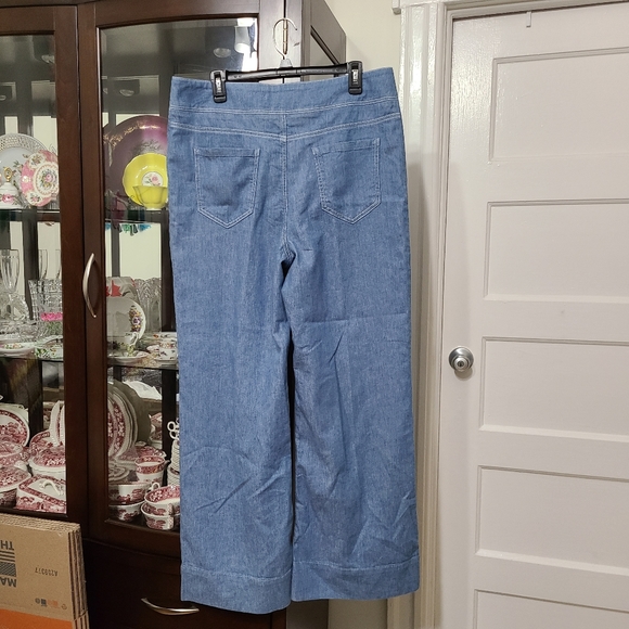 Anthro Pilcro High-Rise Wide-Leg Trouser Jeans 32 - Picture 6 of 16